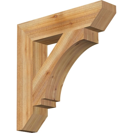 Ekena Millwork Imperial Slat Rough Sawn Bracket, Western Red Cedar, 6"W x 30"D x 30"H BKT06X30X30IMP06RWR